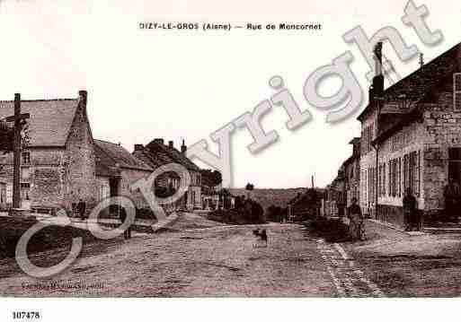 Ville de DIZYLEGROS, carte postale ancienne