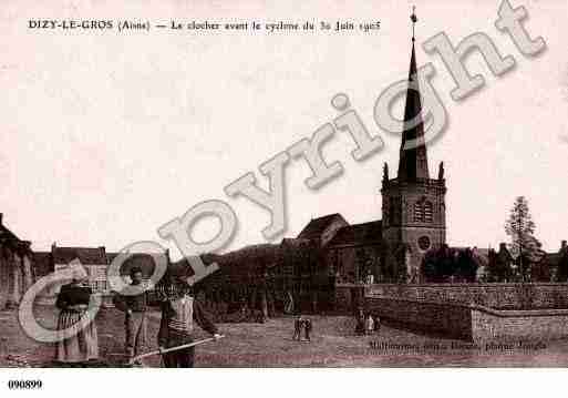 Ville de DIZYLEGROS, carte postale ancienne