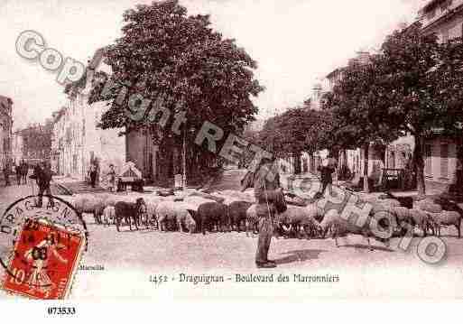 Ville de DRAGUIGNAN, carte postale ancienne