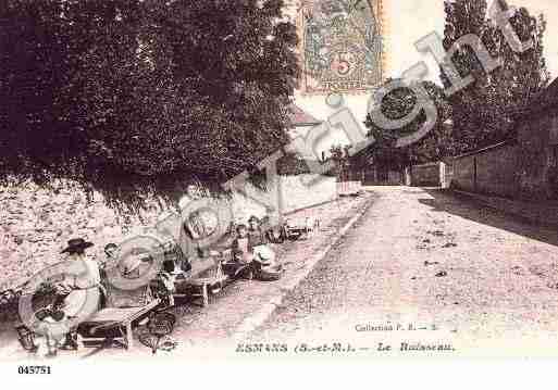 Ville de ESMANS, carte postale ancienne