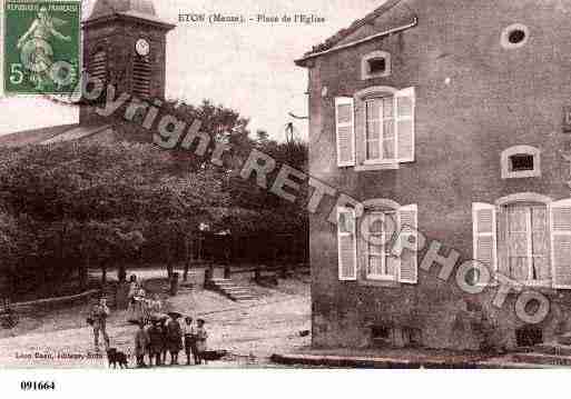 Ville de ETON, carte postale ancienne