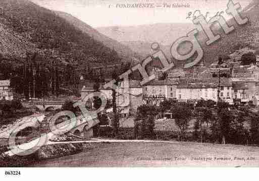 Ville de FONDAMENTE, carte postale ancienne