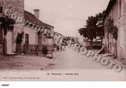 Ville de FRONCLES, carte postale ancienne