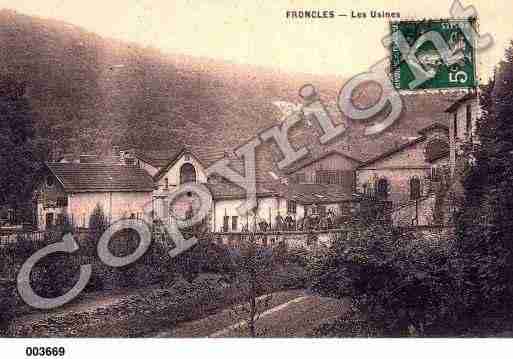 Ville de FRONCLES, carte postale ancienne