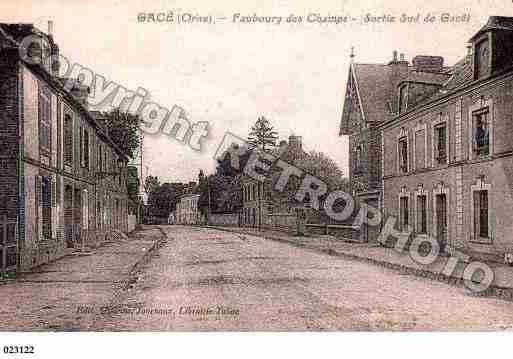 Ville de GACE, carte postale ancienne