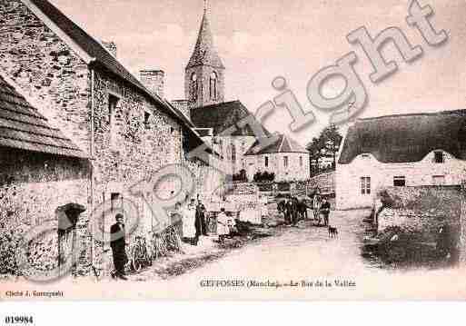 Ville de GEFFOSSES, carte postale ancienne