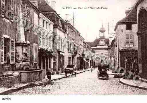 Ville de GIVRY, carte postale ancienne