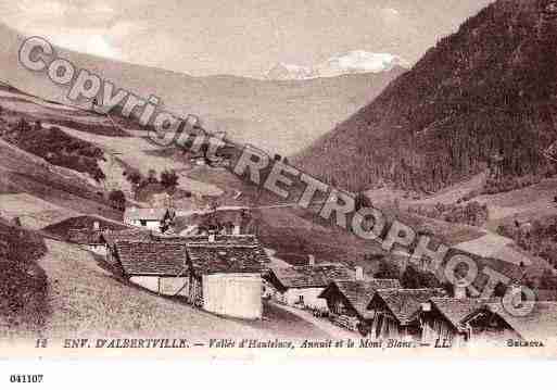 Ville de HAUTELUCE, carte postale ancienne