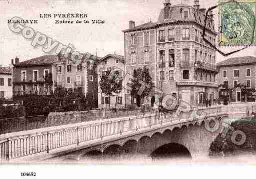 Ville de HENDAYE, carte postale ancienne