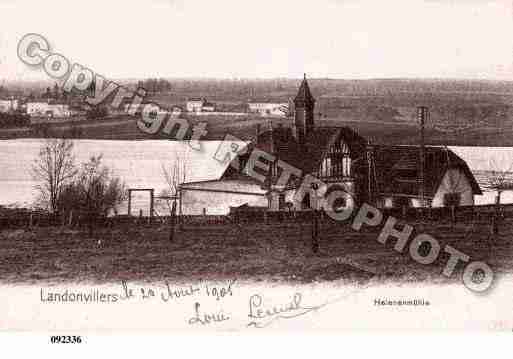 Ville de LANDONVILLERS, carte postale ancienne