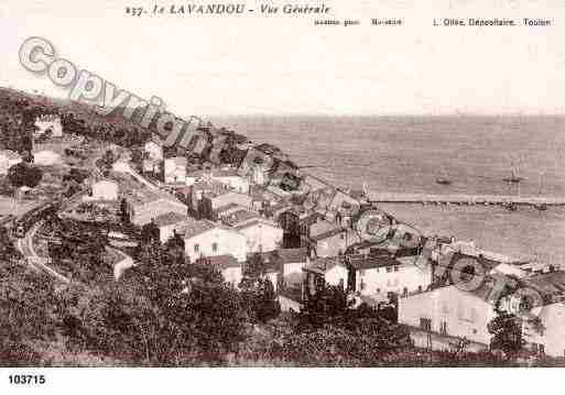 Ville de LAVANDOU(LE), carte postale ancienne