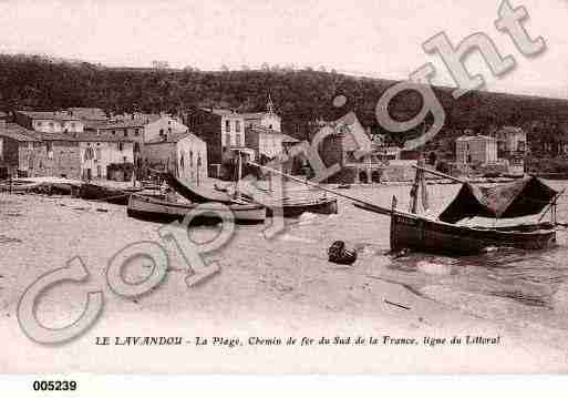 Ville de LAVANDOU(LE), carte postale ancienne