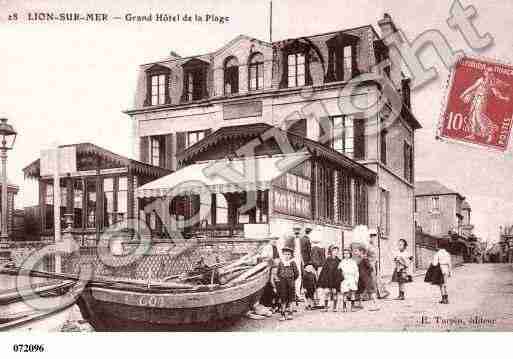 Ville de LIONSURMER, carte postale ancienne