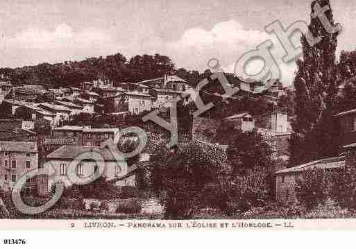Ville de LIVRONSURDROME, carte postale ancienne