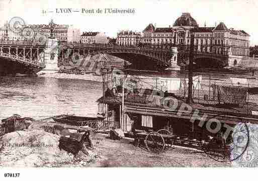 Ville de LYON, carte postale ancienne