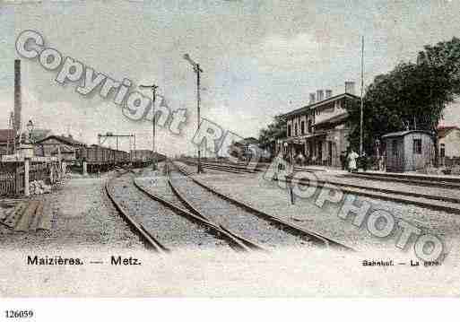 Ville de MAIZIERESLESMETZ, carte postale ancienne