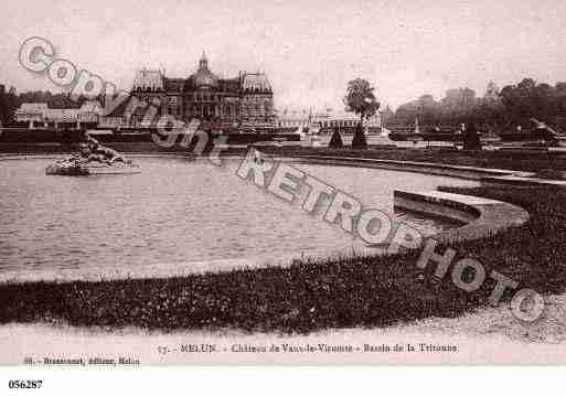 Ville de MELUN, carte postale ancienne