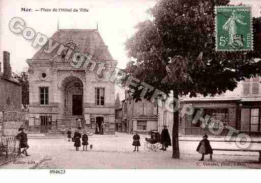 Ville de MER, carte postale ancienne