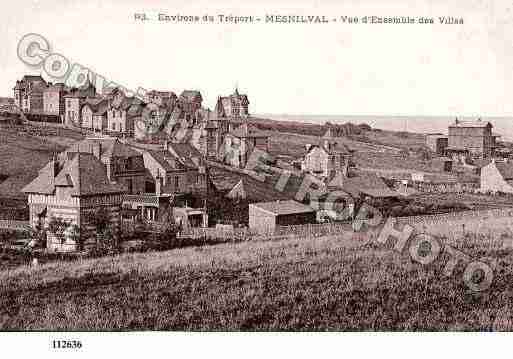 Ville de MESNILVAL, carte postale ancienne