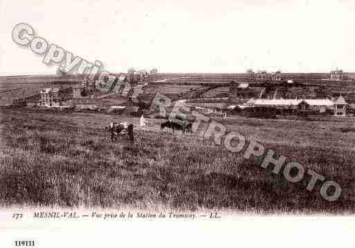 Ville de MESNILVAL, carte postale ancienne