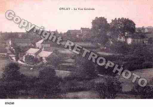 Ville de ONLAY, carte postale ancienne