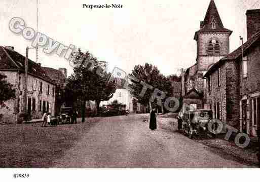 Ville de PERPEZACLENOIR, carte postale ancienne