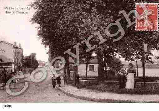 Ville de PERSAN, carte postale ancienne