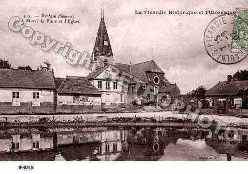 Ville de PERTAIN, carte postale ancienne