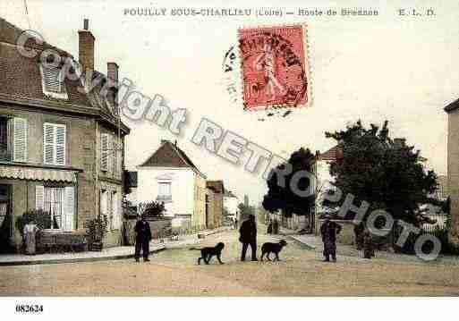 Ville de POUILLYSOUSCHARLIEU, carte postale ancienne