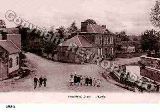 Ville de PREVILLERS, carte postale ancienne