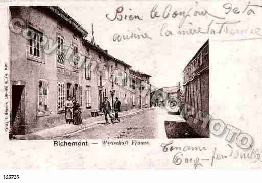 Ville de RICHEMONT, carte postale ancienne