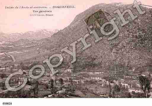 Ville de ROQUEFEUIL, carte postale ancienne