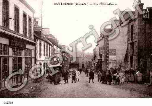 Ville de ROSTRENEN, carte postale ancienne