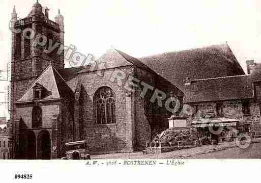 Ville de ROSTRENEN, carte postale ancienne