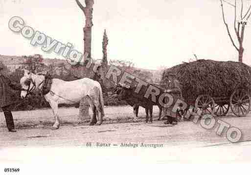 Ville de ROYAT, carte postale ancienne