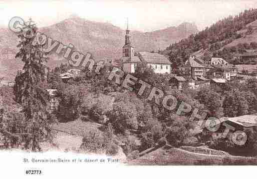 Ville de SAINTGERVAISLESBAINS, carte postale ancienne