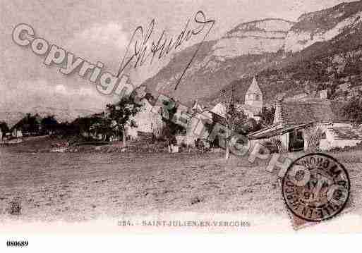 Ville de SAINTJULIENENVERCORS, carte postale ancienne