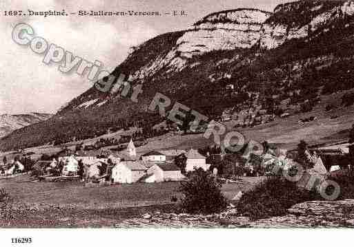 Ville de SAINTJULIENENVERCORS, carte postale ancienne