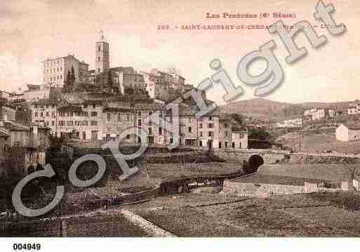 Ville de SAINTLAURENTDECERDANS, carte postale ancienne