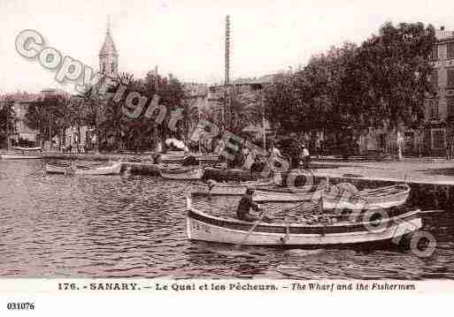 Ville de SANARY, carte postale ancienne