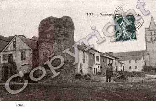 Ville de SAUVETERREDEROUERGUE, carte postale ancienne