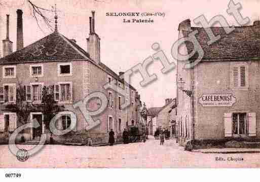 Ville de SELONGEY, carte postale ancienne