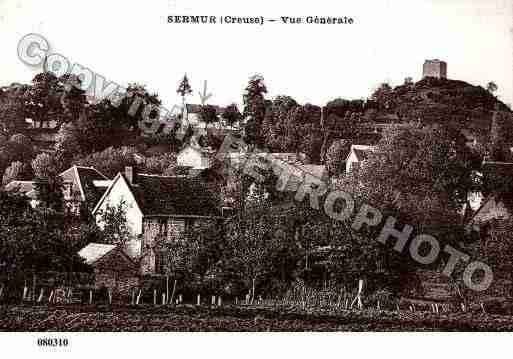 Ville de SERMUR, carte postale ancienne