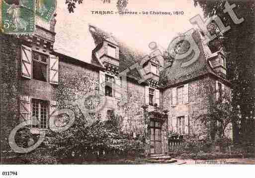 Ville de TARNAC, carte postale ancienne