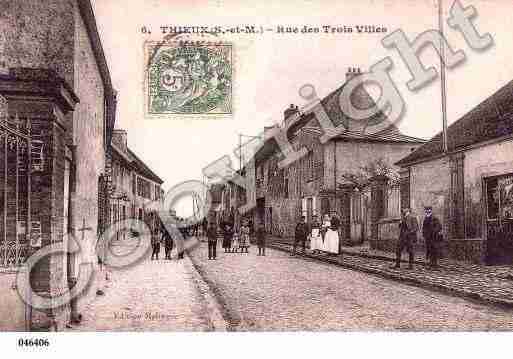 Ville de THIEUX, carte postale ancienne