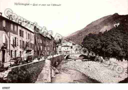 Ville de VALLERAUGUE, carte postale ancienne