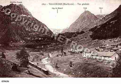 Ville de VALLORCINE, carte postale ancienne