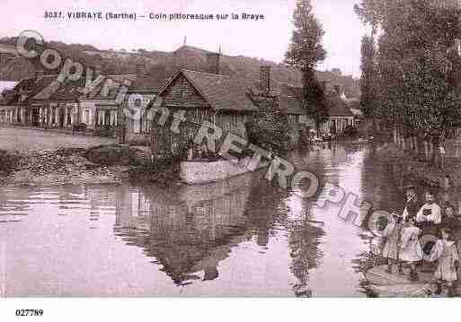 Ville de VIBRAYE, carte postale ancienne