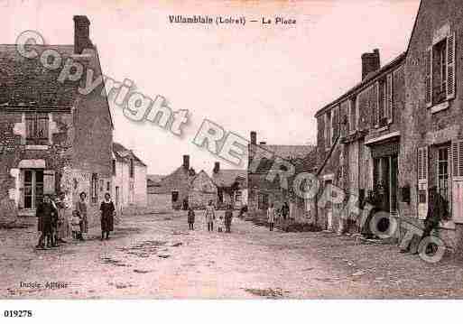 Ville de VILLAMBLAIN, carte postale ancienne