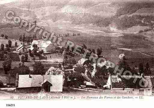 Ville de VILLARDDELANS, carte postale ancienne